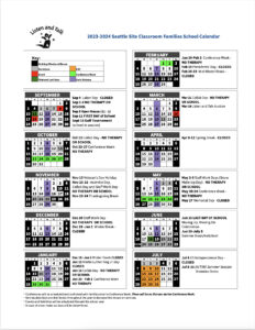 2023-2024 SPS Classroom Family Calendar