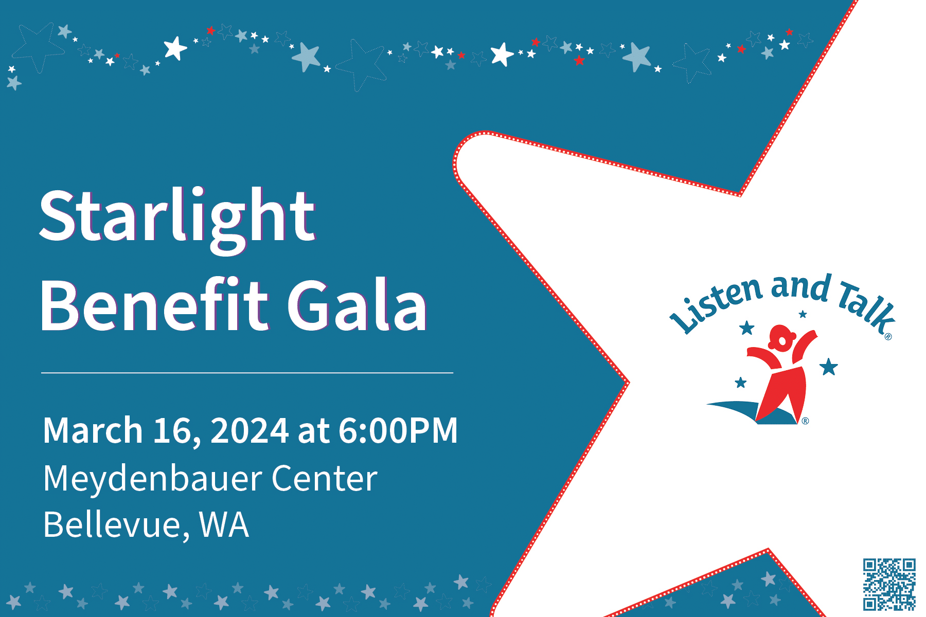 Listen and Talk Starlight Benefit Gala 2024 Banner